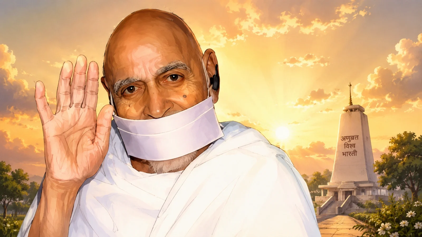 Acharya Tulsi Terapanth Jain Guru Anime